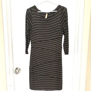 Anthropologie Body Con Striped Dress